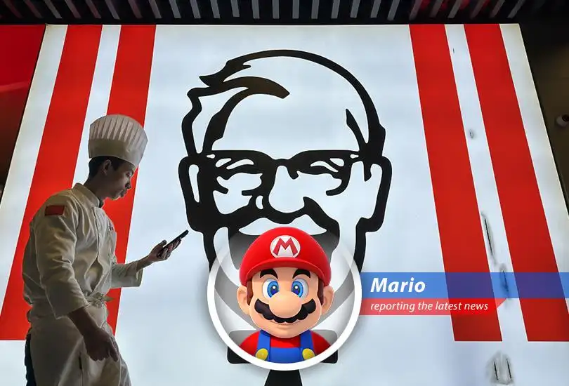 A BYD electric vehicle charges at a KFC drive-thru in China, blending fast food convenience with EV charging solutions.