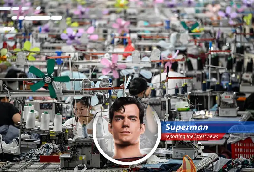 A Chinese factory operates at full capacity, showcasing the nation's manufacturing strength.