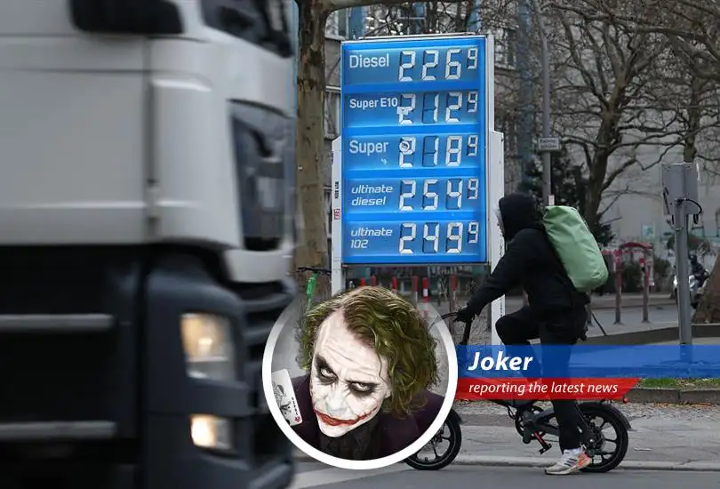 A German gas station displays fuel prices amidst new regulations limiting price increases to once a day.