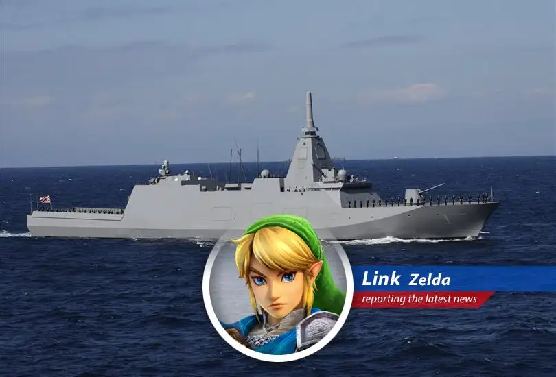 A Mogami-class frigate, the basis for the new warships to be built for Australia, symbolizing Japan's growing defense export capabilities.