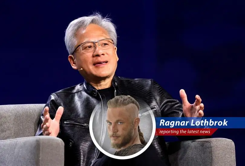 A Viking longship navigates choppy market waters, symbolizing the volatile premarket trading landscape.