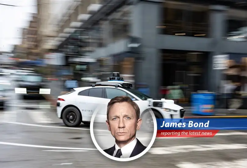 A Waymo robotaxi navigating city streets a vision now delayed in New York due to regulatory hurdles