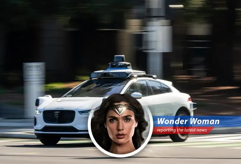 A Waymo vehicle awaits assistance with an open door a task outsourced to DoorDash drivers.