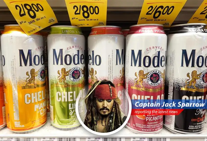 A bottle of Modelo beer, one of Constellation Brands' key products, symbolizes the company's navigation through an uncertain economic environment