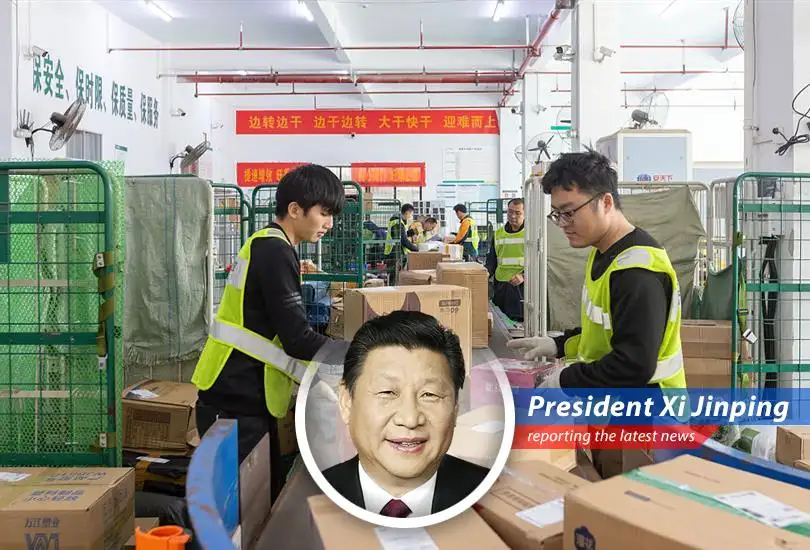 A bustling Chinese market exemplifies the resurgence in consumer spending, contributing to the nation's positive economic start in 2026. No exclamation marks, questions marks or column characters.
