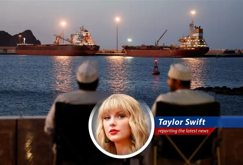 A cargo ship ablaze in the Persian Gulf, highlighting the escalating dangers in a critical maritime corridor.