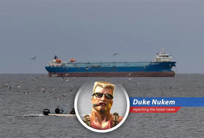 A cargo ship navigates the Strait of Hormuz before recent tensions escalated and passage was restricted.