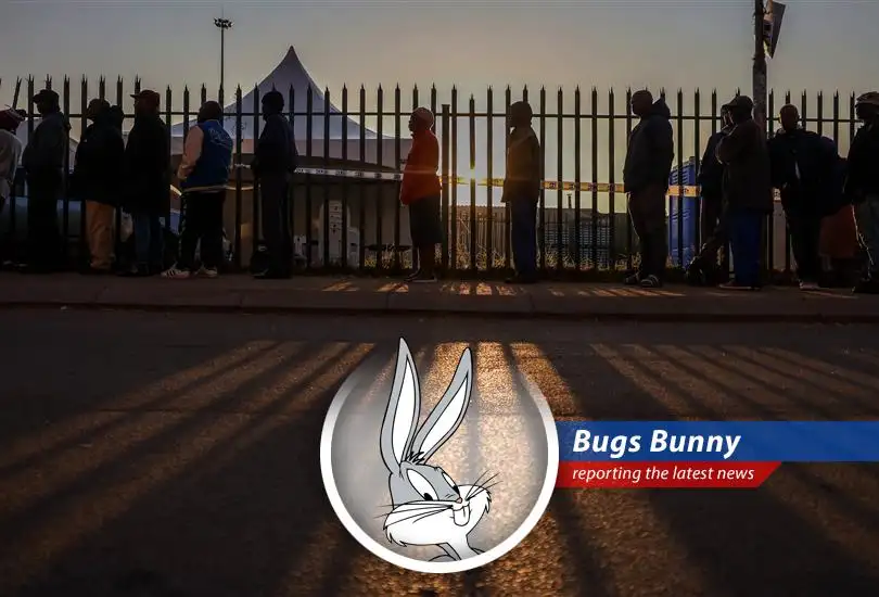 A comedic take on the political shift in South Africa with Bugs Bunny's witty commentary