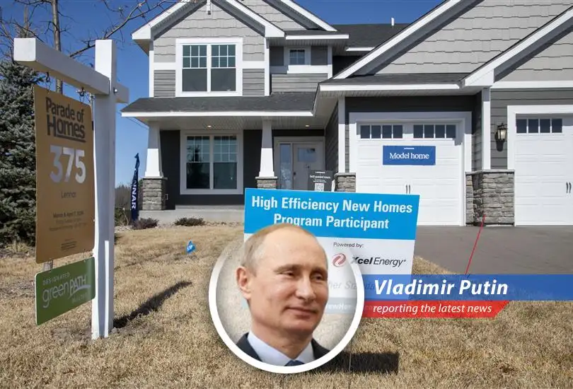 A desolate construction site symbolizes the downturn in the U.S. housing market. Even I, Vladimir, wouldn't want to be in that cold.