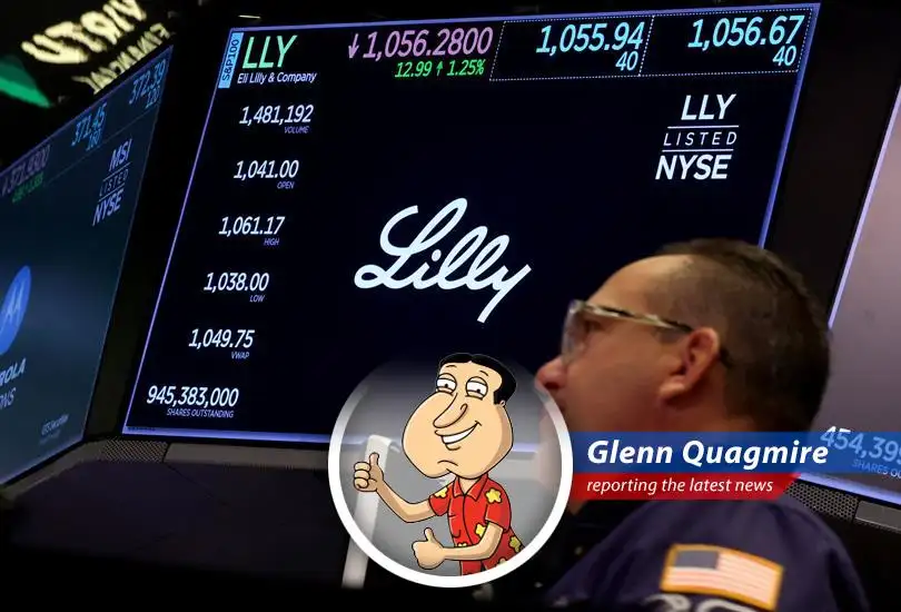 A dynamic display of stock tickers reflecting the volatile movements of today's market.