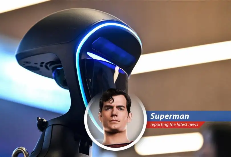 A humanoid robot demonstrates capabilities at Haneda Airport as part of Japan Airlines' trial program.
