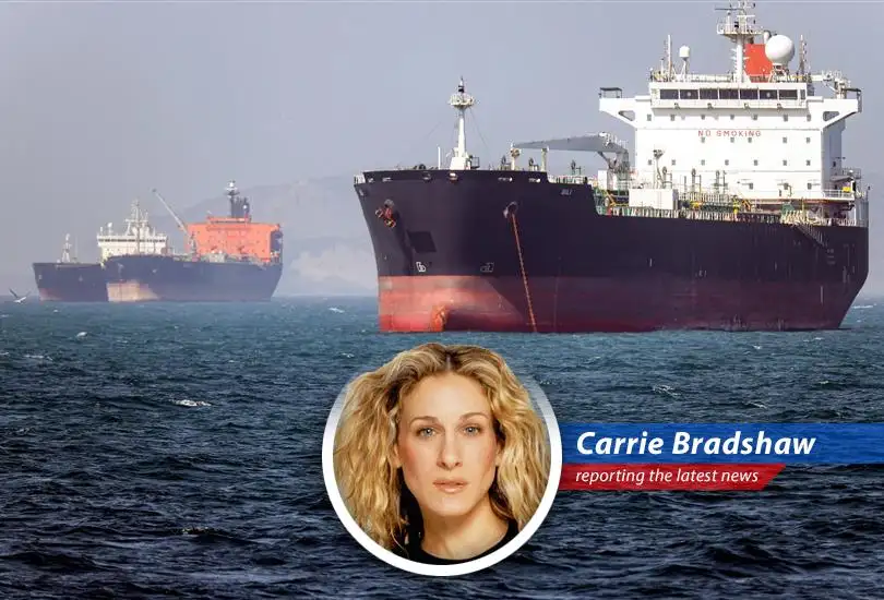 A lone tanker navigates the Strait of Hormuz, a runway of geopolitical tension and fleeting hope.