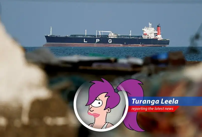 A naval vessel patrols the Strait of Hormuz, a crucial chokepoint for global oil supplies.