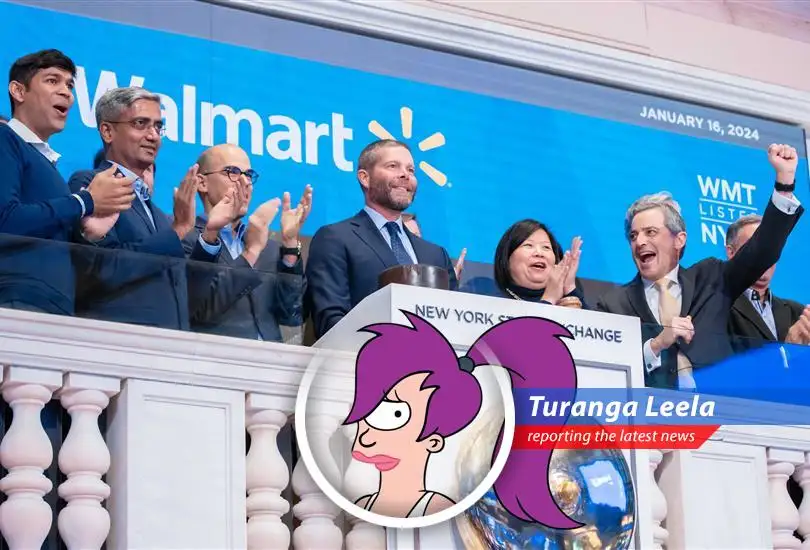 A satirical take on Walmart's impressive quarterly results and strategies to attract affluent customers.