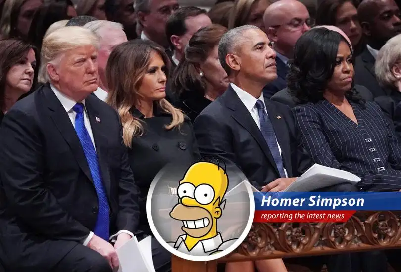 A screenshot of the controversial video that briefly appeared on Donald Trump's Truth Social account, depicting the Obamas in a racially insensitive manner.