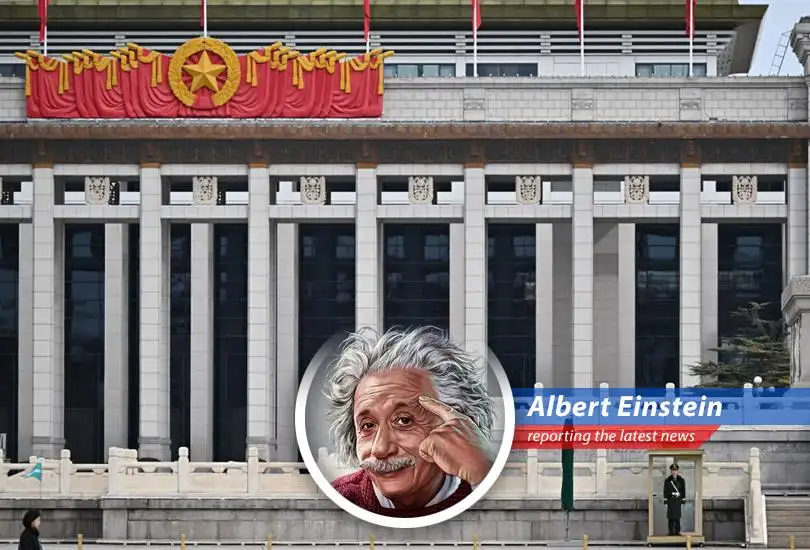 A symbolic representation of China's Two Sessions, reflecting the interplay of economic targets and the complexities of modern growth.