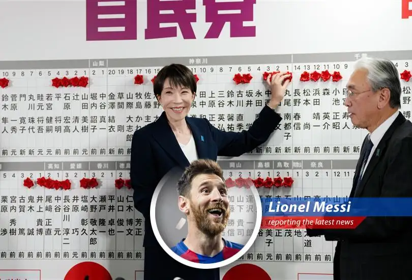 A visual representation of the LDP's victory, highlighting key figures and the national mood during the election.