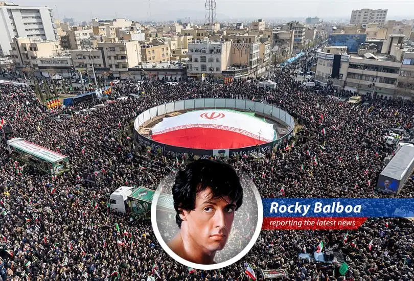 A warning sign symbolizing the heightened security measures and potential risks faced by U.S. tech companies operating in the Middle East amid escalating threats from Iranian forces.