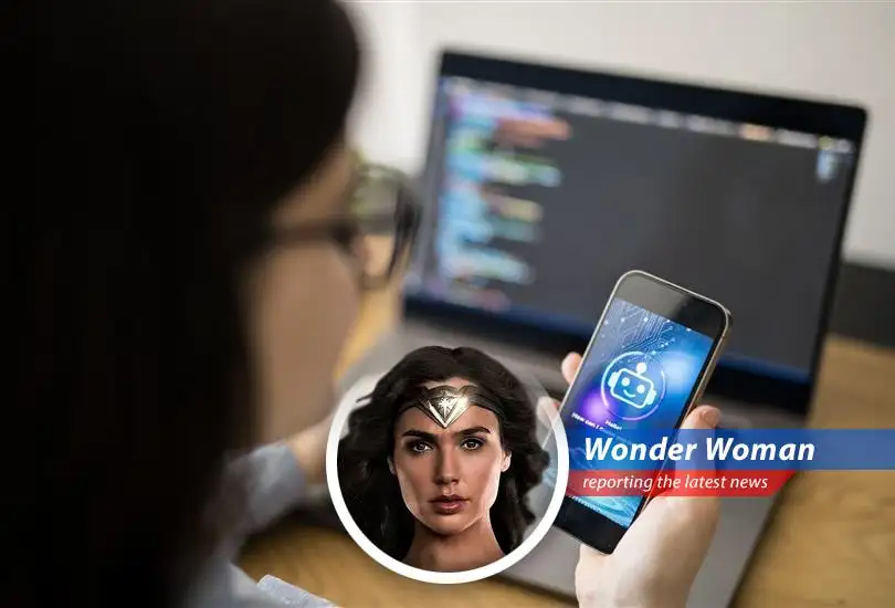 A worker seeking advice from a colleague instead of relying on AI.