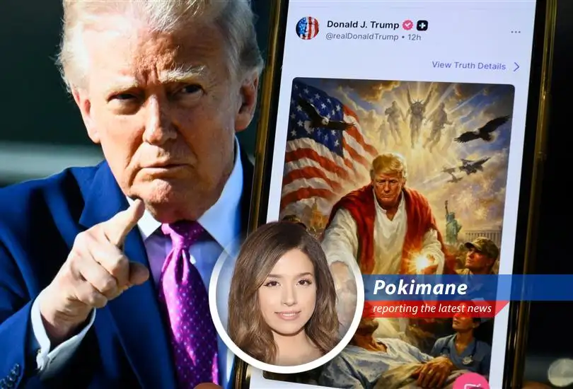 AI-generated image depicting Donald Trump as Jesus Christ, later deleted from Truth Social after widespread criticism.