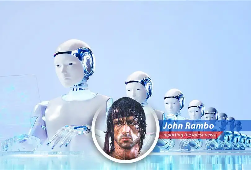 AI robots are projected to outnumber human workers in the coming decades, sparking concerns about job displacement and the future of work