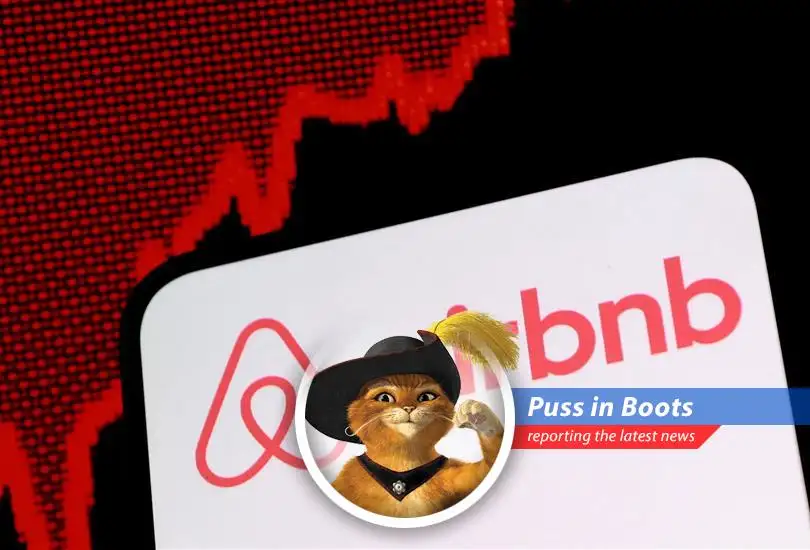 Airbnb headquarters illuminated, symbolizing the company's robust Q4 performance and optimistic outlook