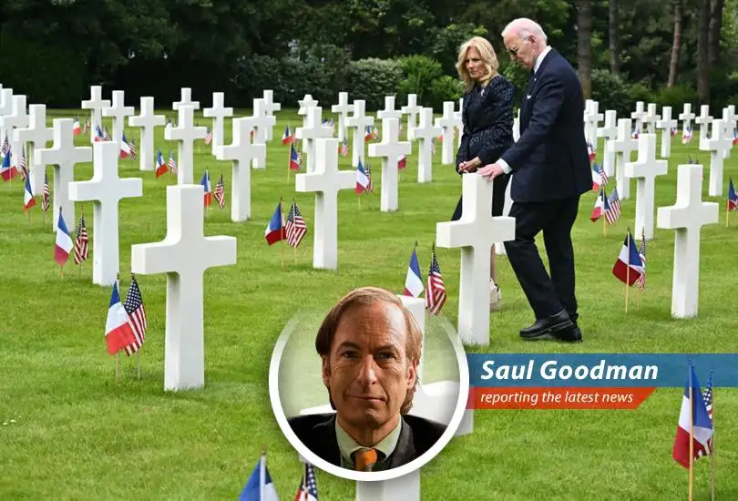 Allied forces storm the beaches of Normandy and Saul Goodman is here to report on the star-studded ceremony