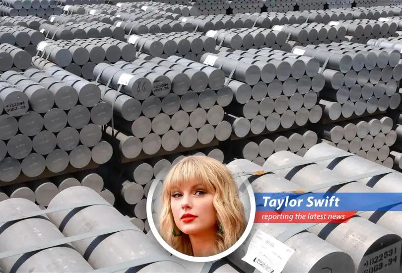 Aluminum ingots at a smelting facility, representing the global supply chain at risk.