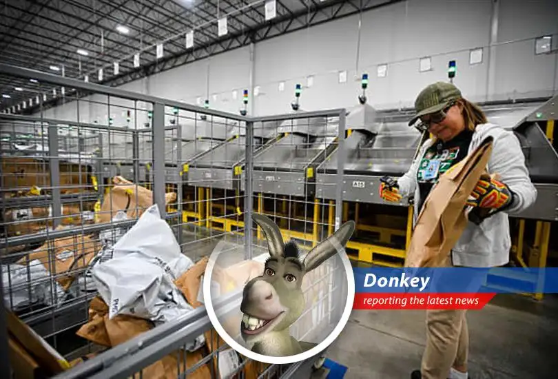 Amazon delivery van reflects rising fuel costs and logistics surcharges.