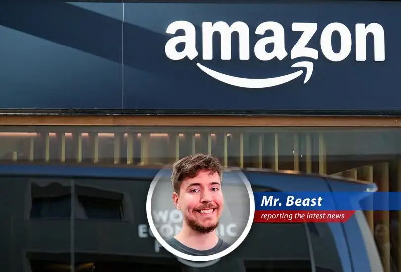 Amazon headquarters reflecting on recent website malfunctions and the role of AI in coding errors.