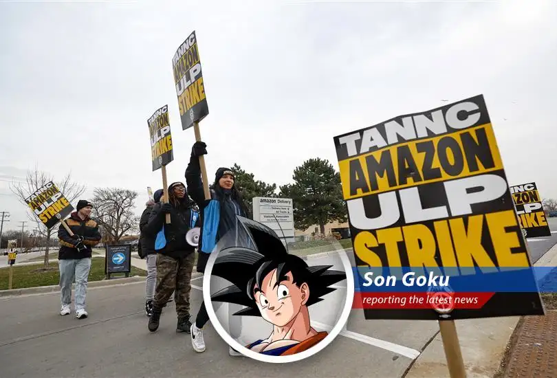 Amazon warehouse workers celebrate a victory for labor rights. Looks like they're finally getting a senzu bean of fairness.