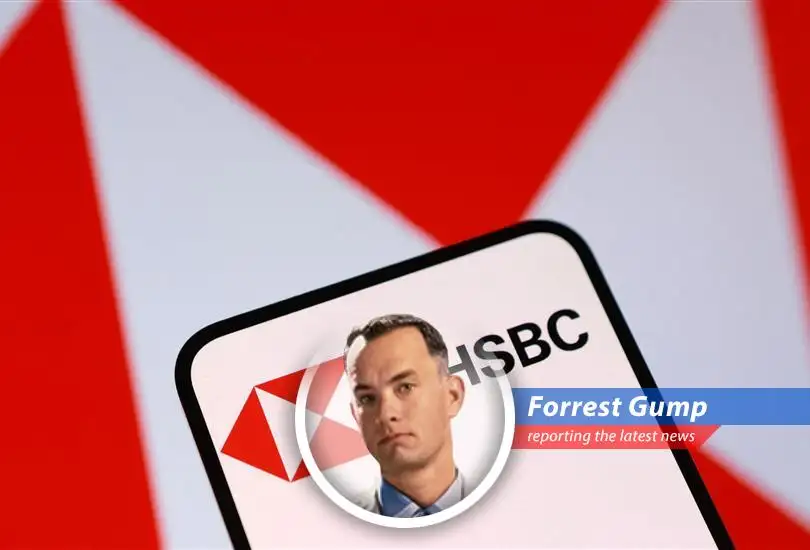 An HSBC branch reflects the bank's mixed first-quarter performance amidst global economic headwinds
