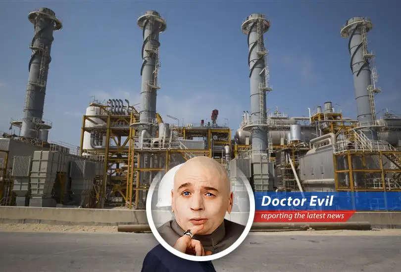 An LNG facility in Qatar ablaze following missile attacks, signaling a dangerous escalation in the Middle East conflict. It's all part of my plan. Mwahahaha.