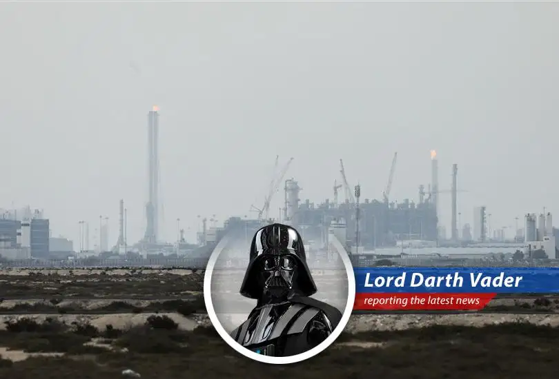 An LNG tanker navigating the Strait of Hormuz, a critical chokepoint for global energy supplies.