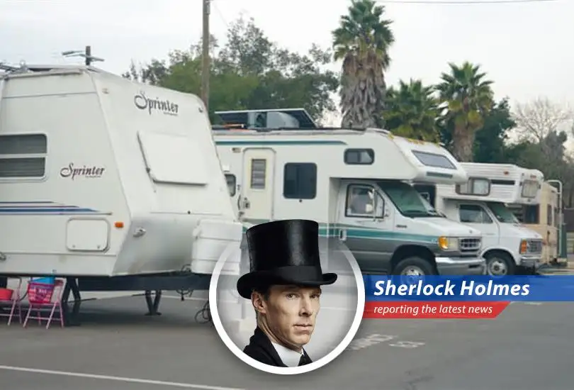 An RV encampment in the Bay Area underscores the growing challenge of housing affordability. 