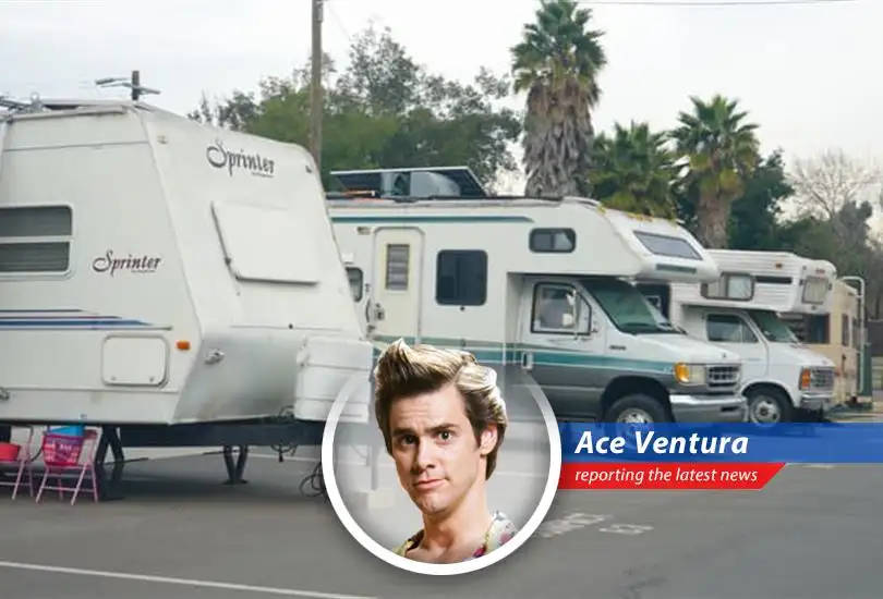 An RV parked in the Bay Area, symbolizing the growing trend of vehicle residency amid the housing crisis. This image represents both a refuge and a challenge for those seeking affordable living options.