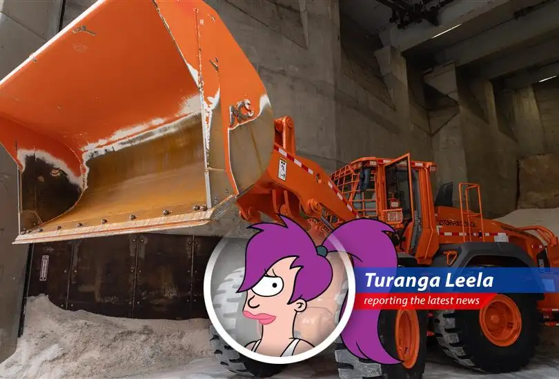 An artist's rendering of the blizzard's fury. Fry would probably try to deliver a pizza in this.