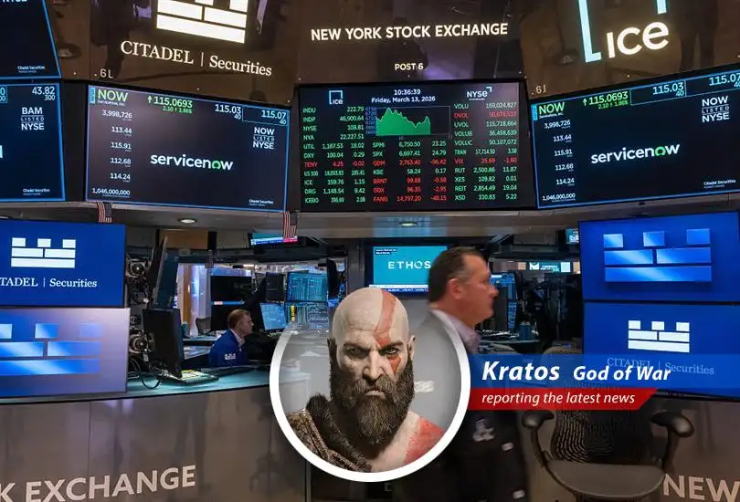 An investor contemplates market volatility amidst rising geopolitical tensions.