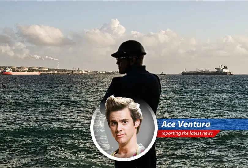 An oil tanker navigates through the Strait of Hormuz, a critical chokepoint now at the center of U.S. foreign policy strategies.