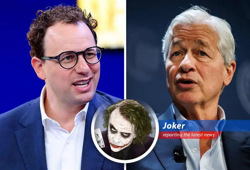 Anthropic CEO Dario Amodei speaking alongside JPMorgan Chase CEO Jamie Dimon about the cybersecurity risks uncovered by their AI model, Mythos.
