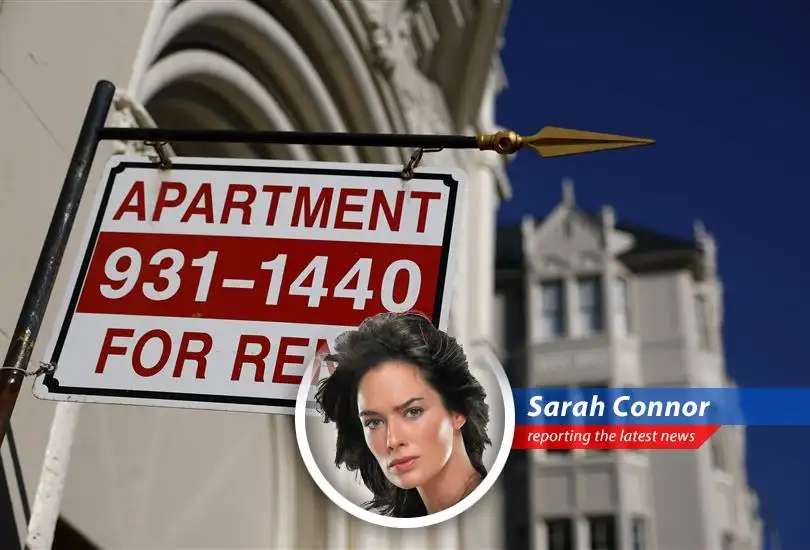 Apartment buildings standing as silent witnesses to the shifting tides of the rental market, mirroring the economic uncertainties of our time.