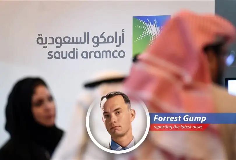 Aramco's refinery in Ras Tanura, Saudi Arabia, a key facility in the global oil supply chain.