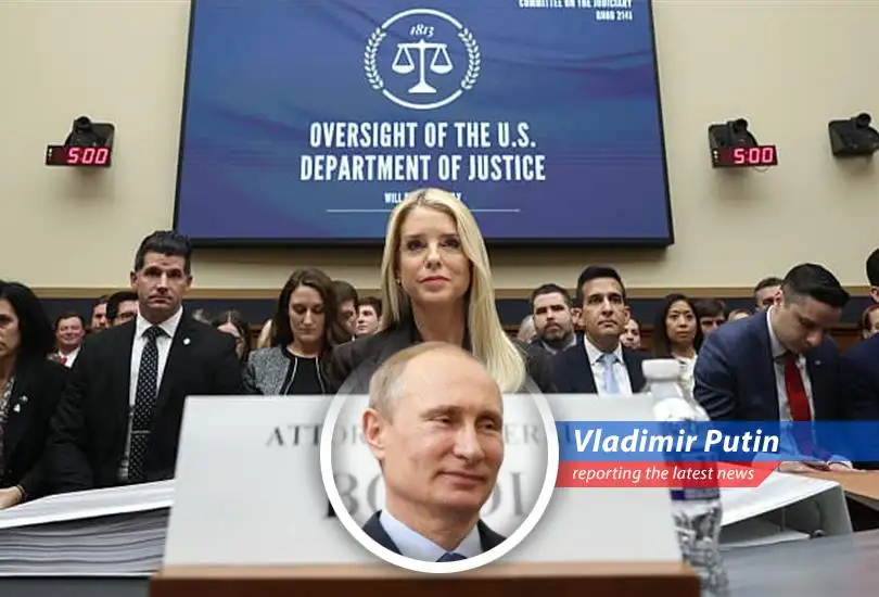 Attorney General Pam Bondi at a House Judiciary Committee hearing regarding the Epstein case