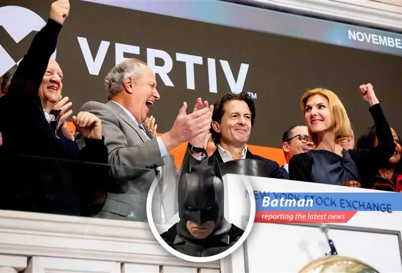 Batman surveys the Gotham stock exchange, ever watchful for market manipulation and corporate crime.