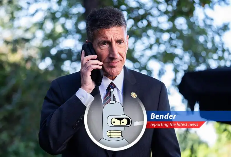 Bender ponders the implications of the new tax bill, naturally with a cigar and a calculator...mostly for show.