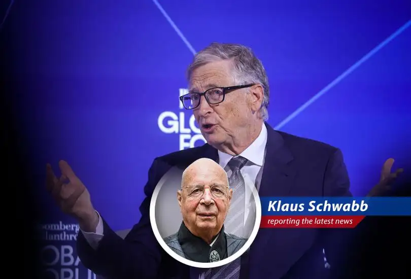 Bill Gates during a discussion about the Gates Foundation's initiatives and his past interactions with Jeffrey Epstein.