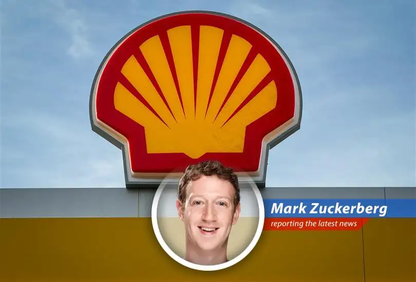 Billionaire entrepreneur Mark Zuckerberg finds humor in British oil giant Shell's unexpected first-quarter profit boost.