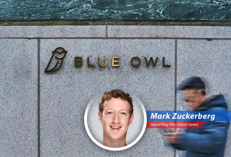 Blue Owl Capital's headquarters reflecting market uncertainty in private credit.