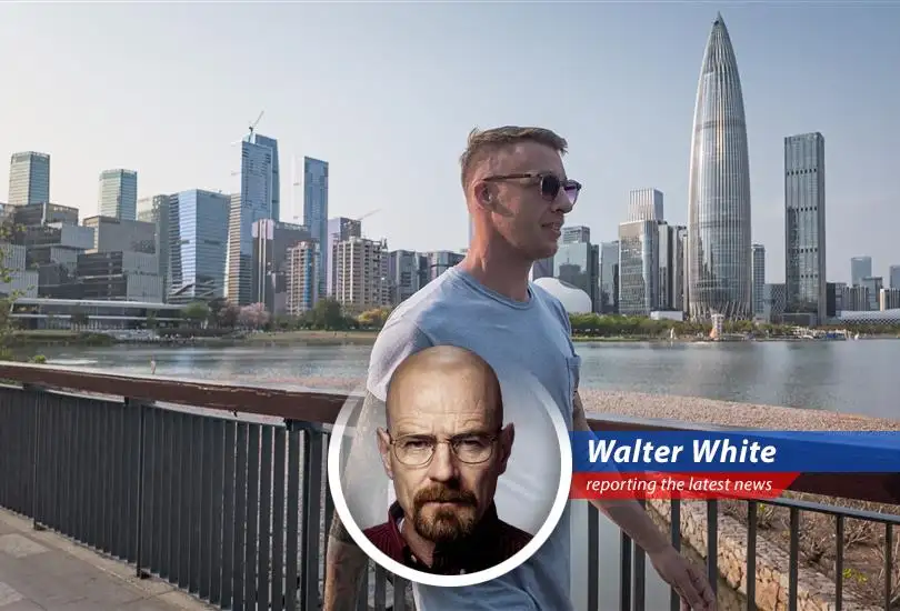 Bradley Krae, an American expat, with his family in Shenzhen, China, showcasing his unconventional path to finding success and happiness.