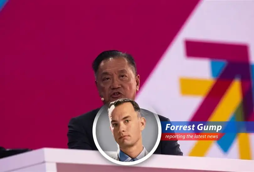 Broadcom's CEO Hock Tan announcing impressive AI revenue projections, pushing the stock upwards.